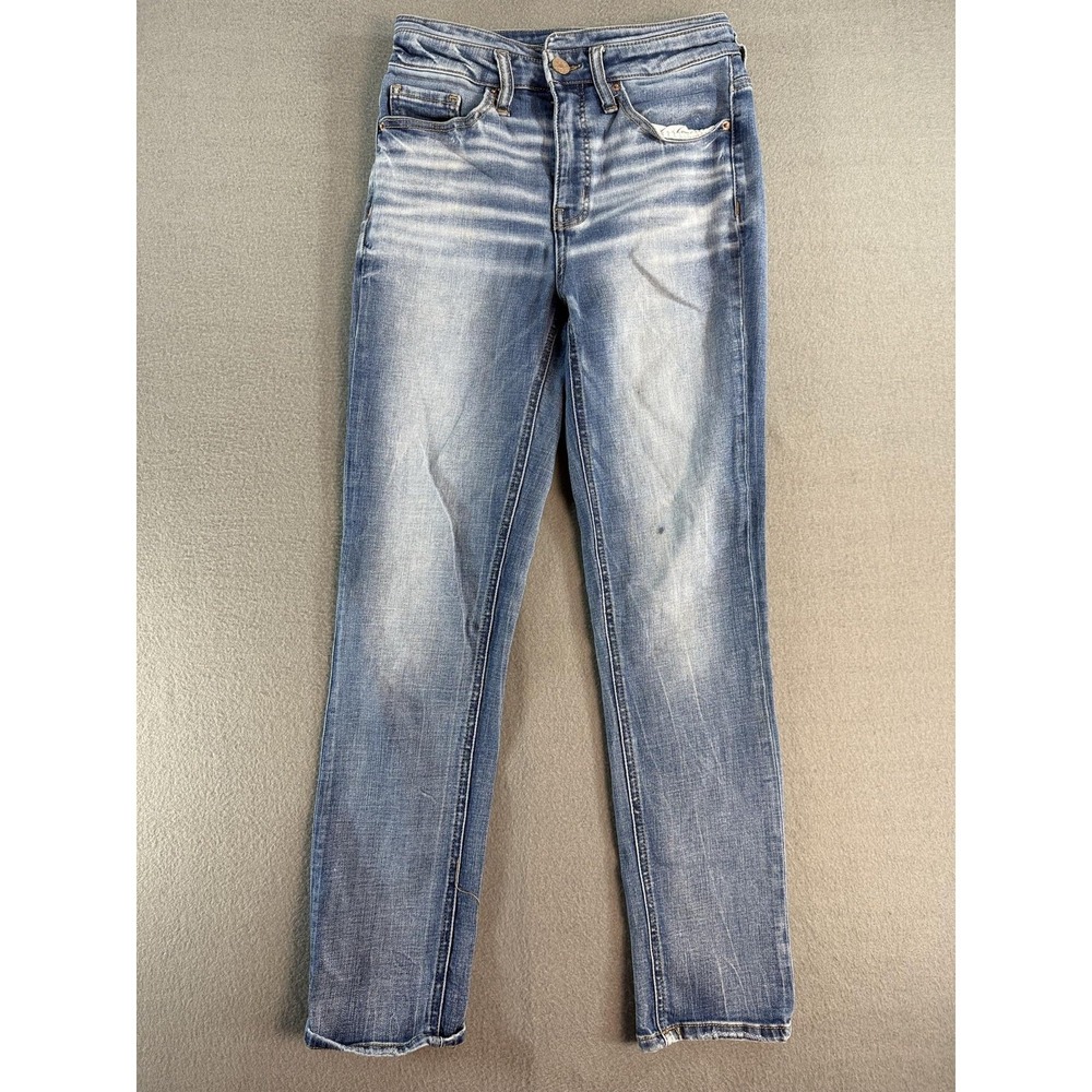 BKE Billie Jeans Womens 27x27.5 Medium Wash Blue High Rise Skinny Stretch Denim